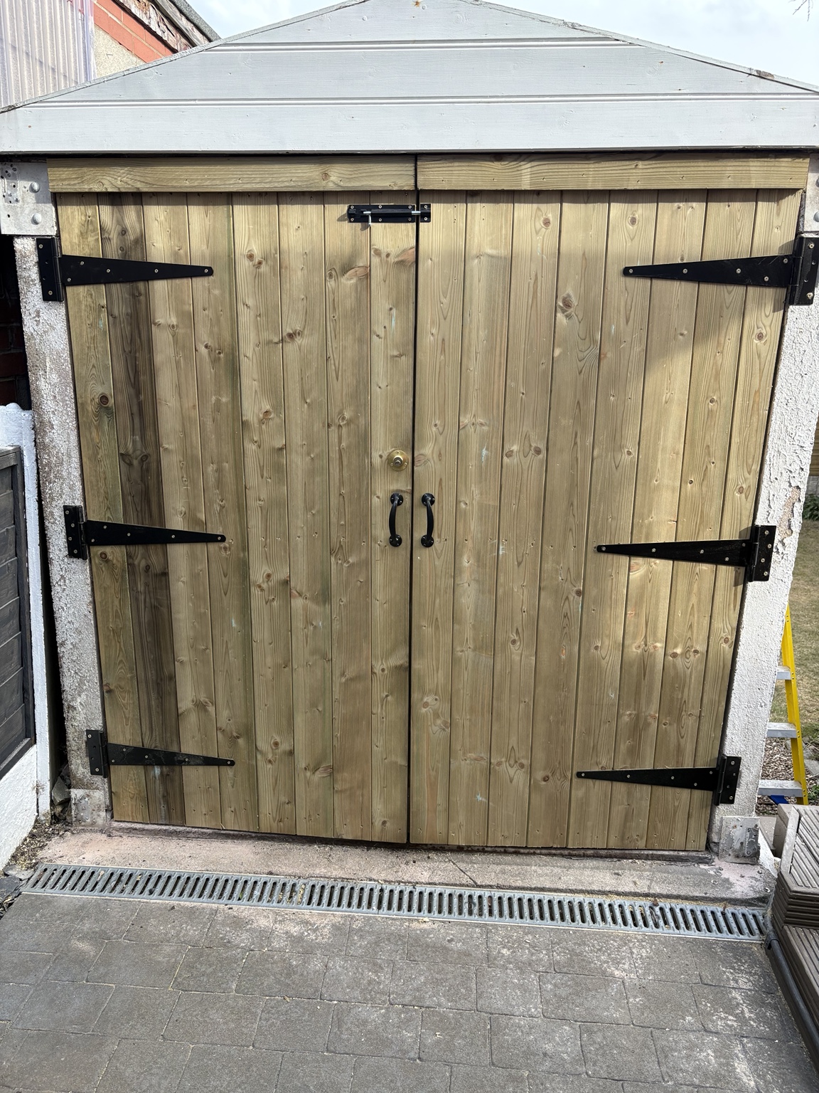Timber garage doors
